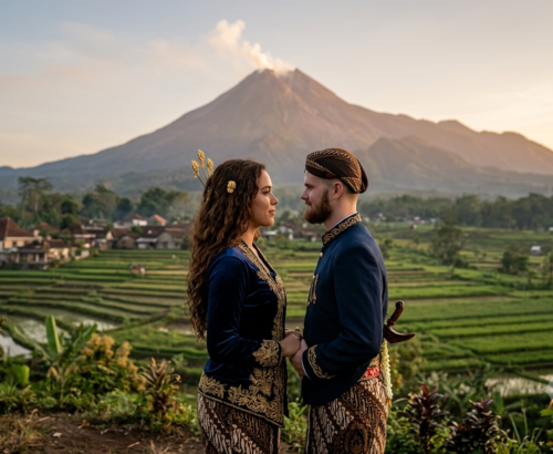 Off-Roading to Forever: A Merapi Volcano Jeep Pre-Wedding Adventure